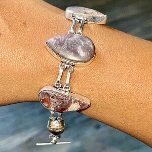 Porcelain Jasper Bracelet 6 1/2” - 8”